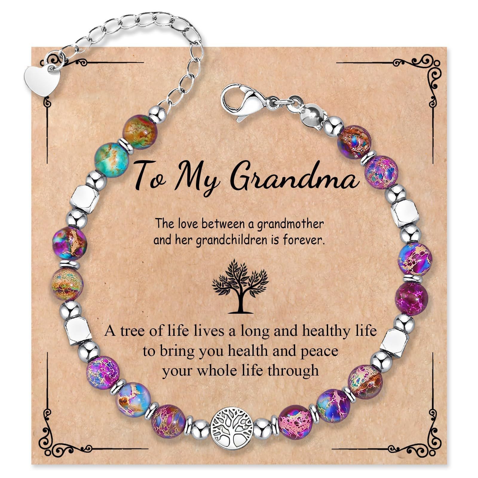Women'S Accessories Amazon - Pulseira de pedras naturais com contas