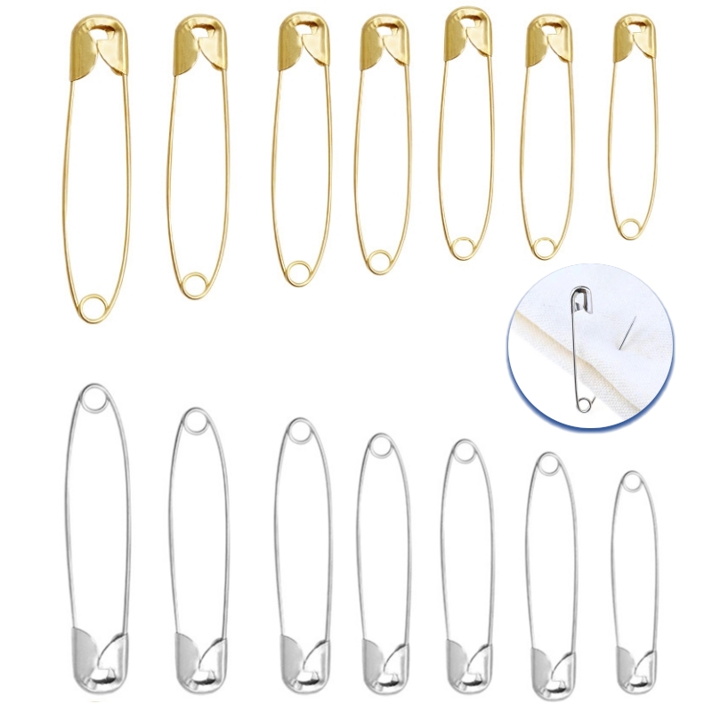 Brooch Pin Gold - 100 Peças/lote Alfinetes de Segurança de