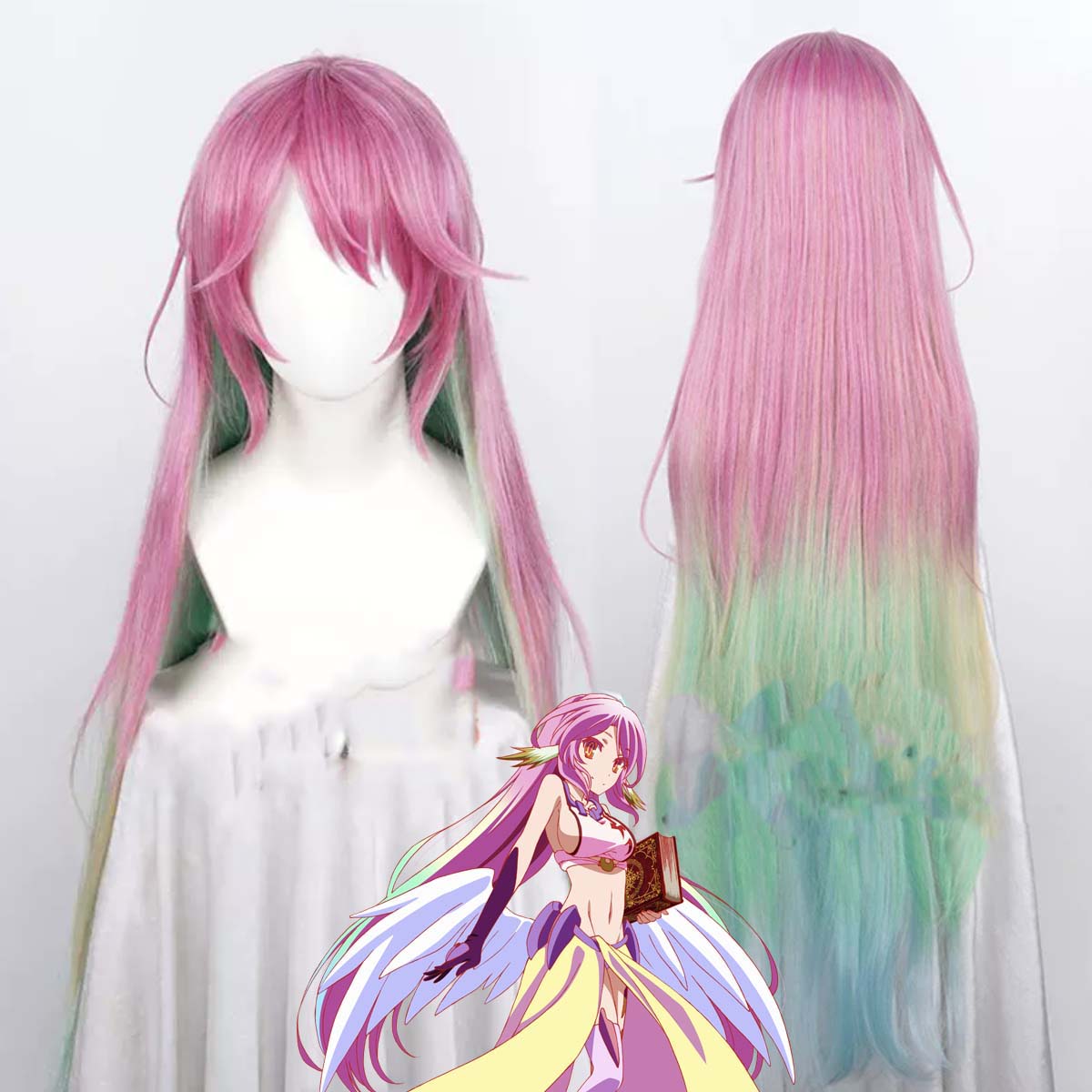 Women'S Yellow Accessories - Peruca de Cabelo Sintético Longa Rosa