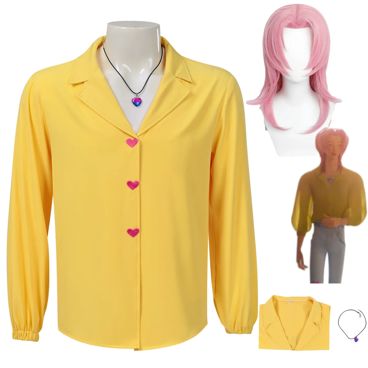 Women'S Yellow Accessories - Anime filmes saja meninos soda pop