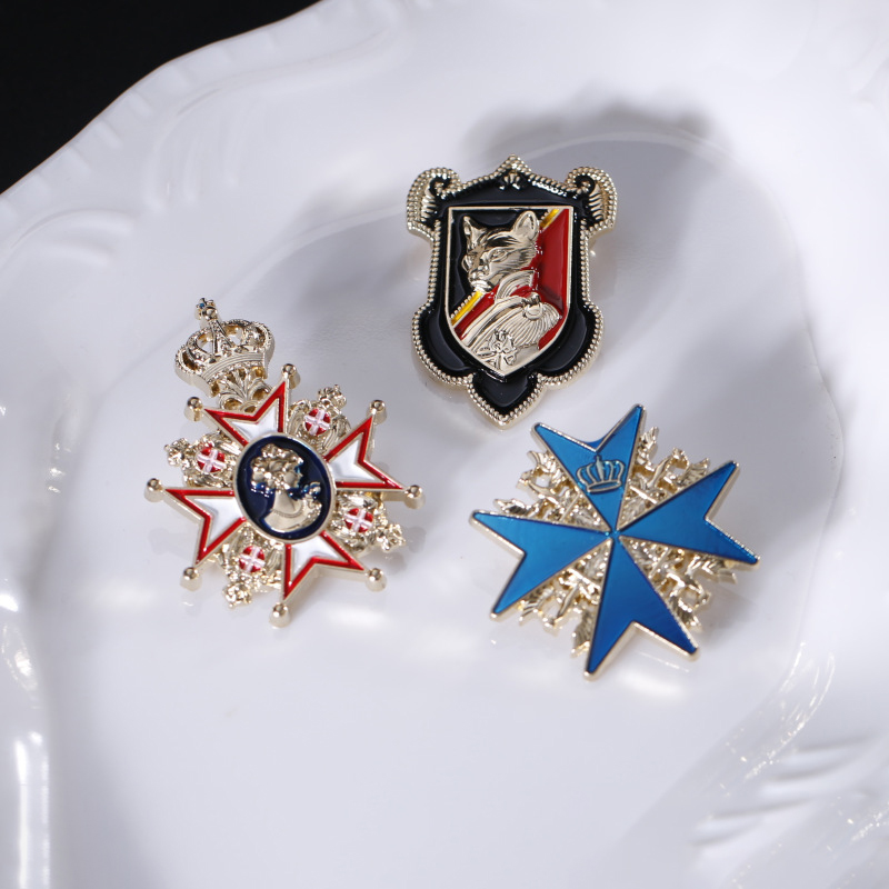 Brooch Pin Gold - Atacado de novo popular metal galvanizado