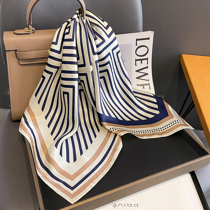 Women Accessories Brands - Marca de luxo lenço primavera quadrado