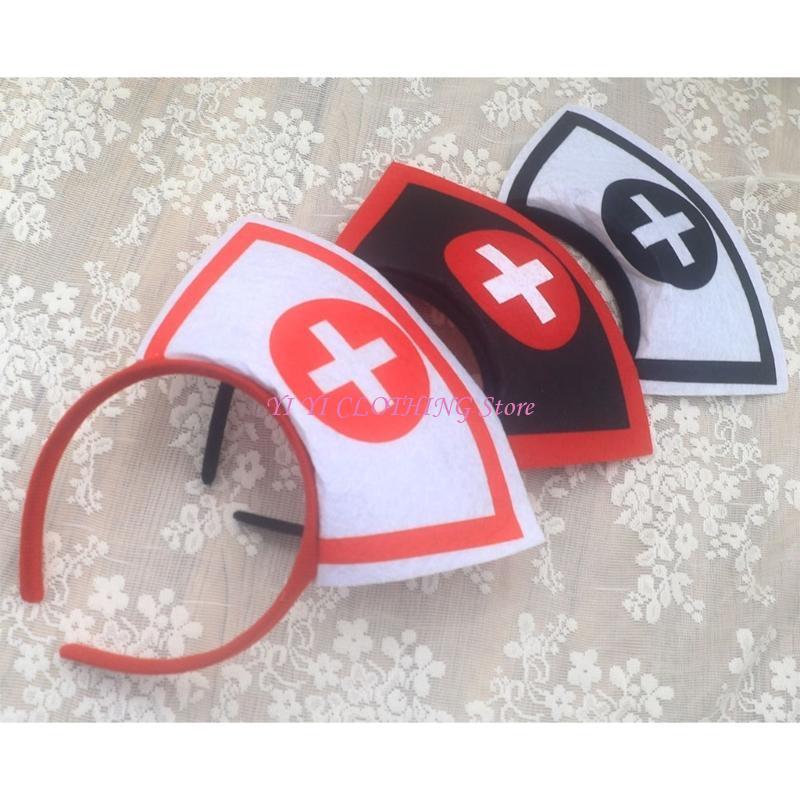 Women Accessories Description - N5kf bonito hairband menina enfermeira chapéu