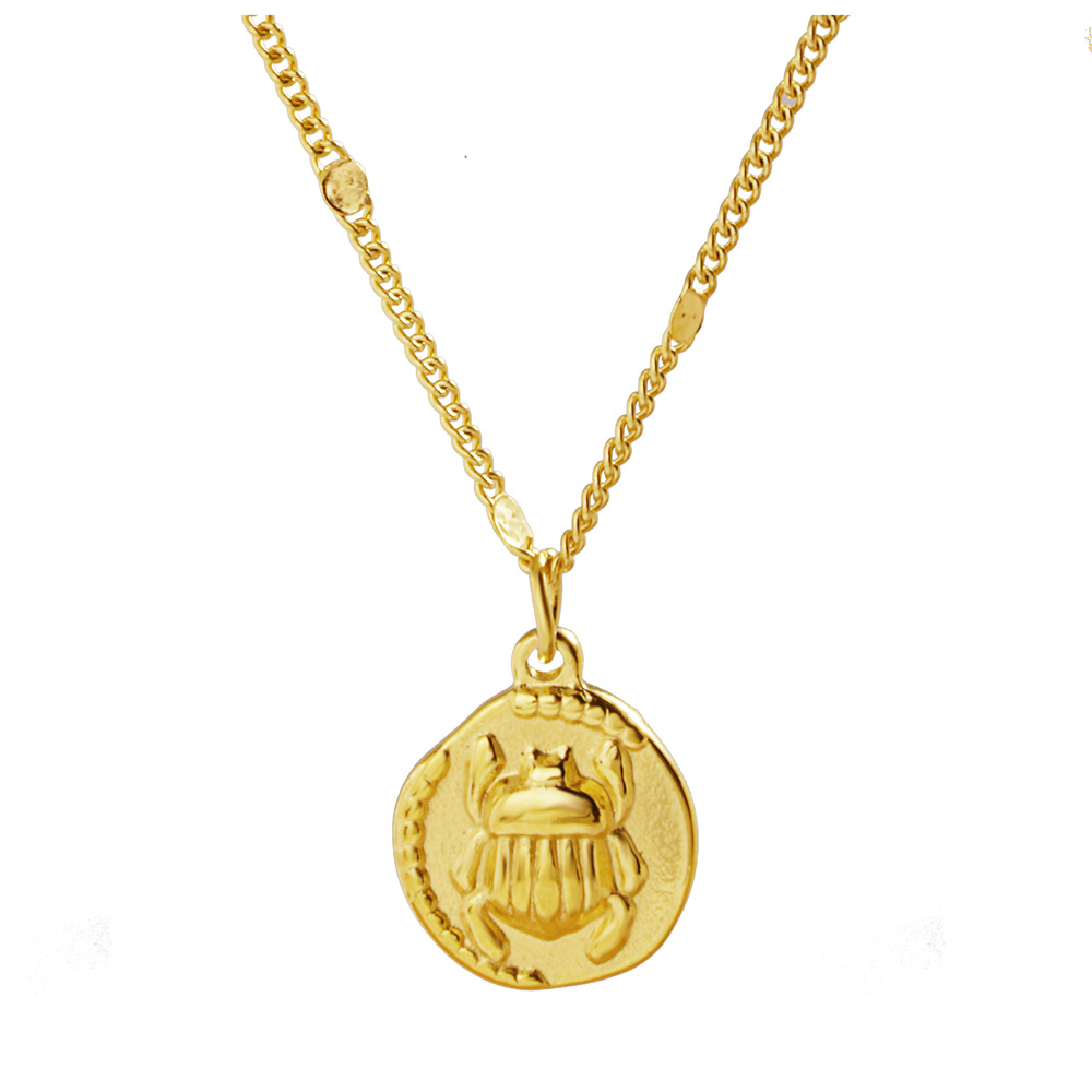 Coin Necklace Delicate - Colar Feminino de Aço Inoxidável Banhado