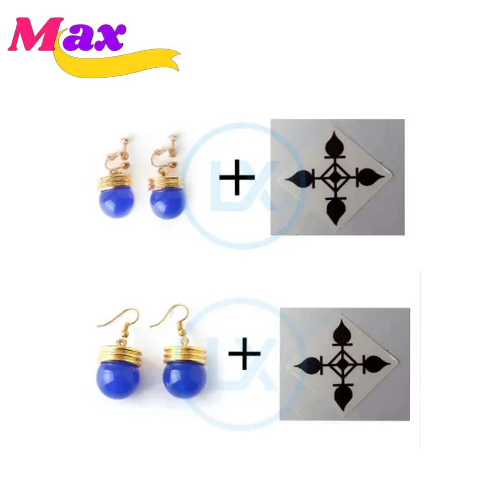 Women Accessories Earrings - Max cos anime cosplay acessórios chrollo