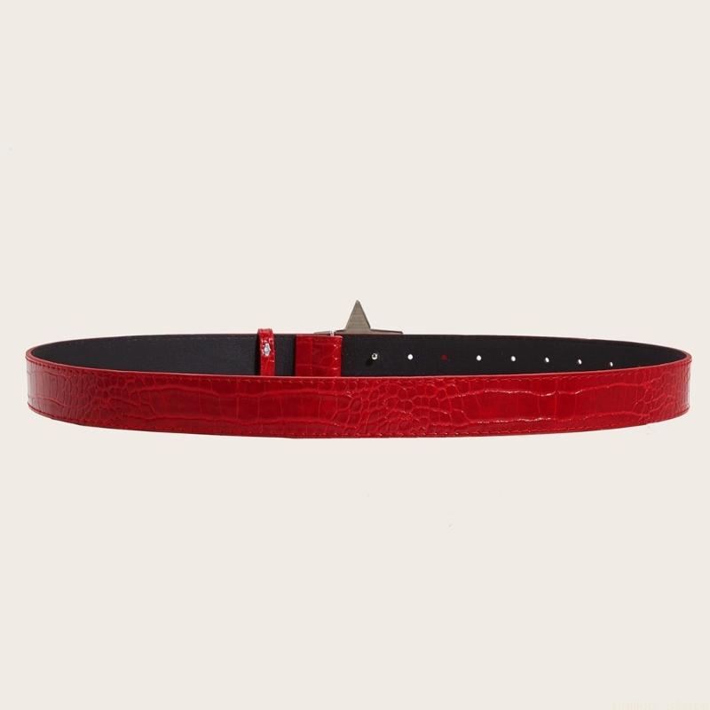 Women Accessories Description - 31BF Trendy Star Clasp Embelezado Cinto