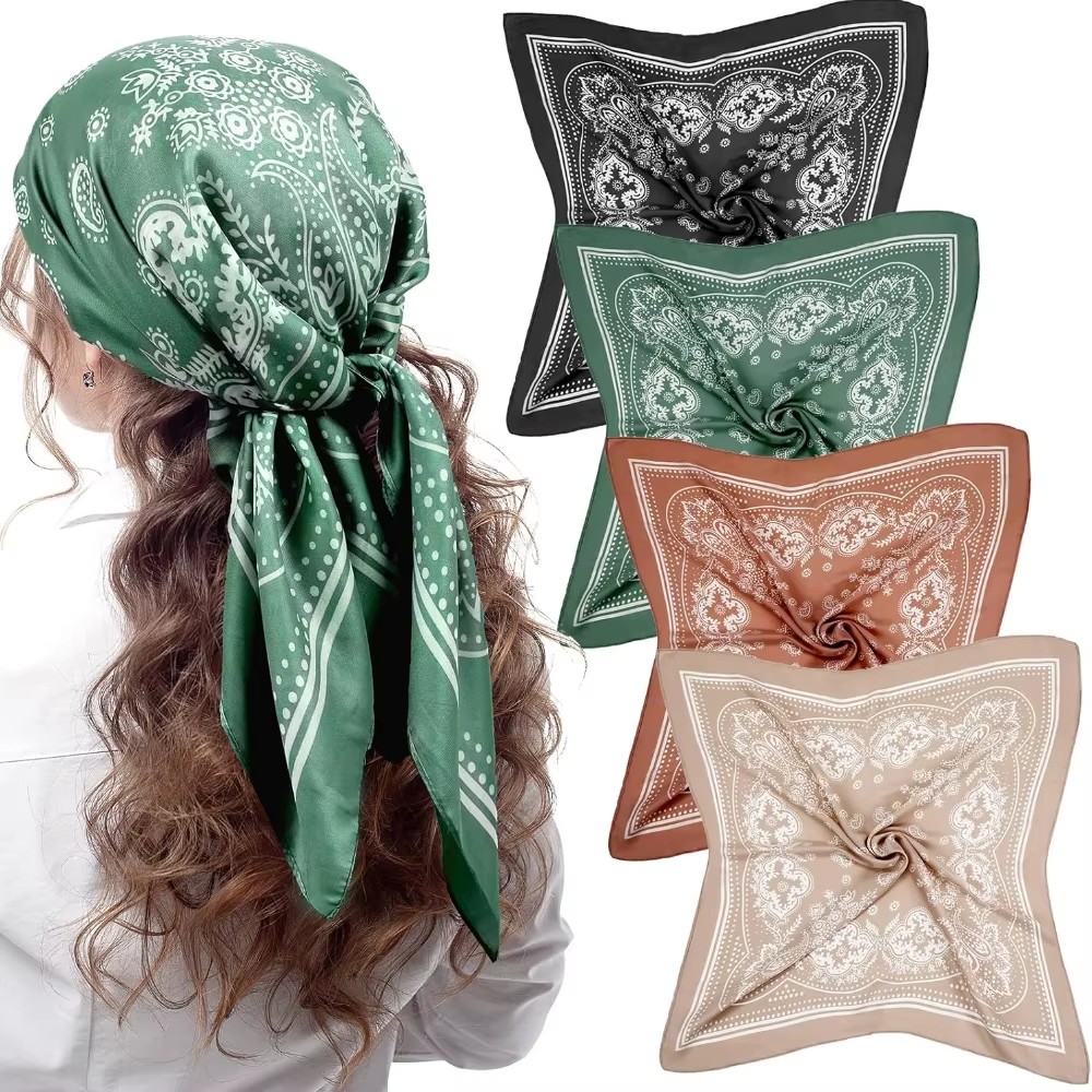 Women Accessories Brands - Marca de luxo seda quadrado paisley