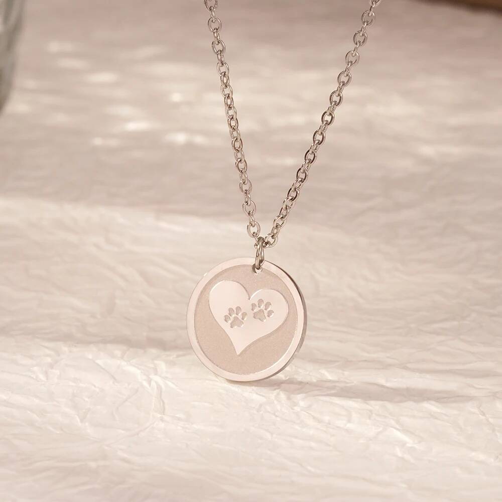 Coin Necklace Delicate - Moda de aço inoxidável delicado simples