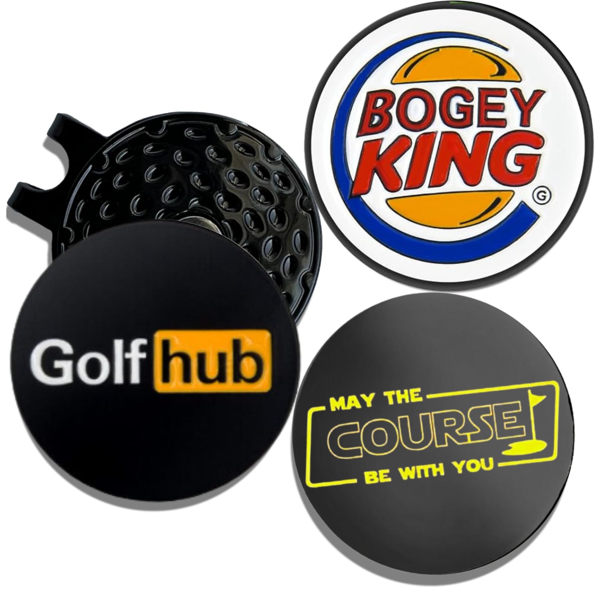 Women'S Golf Accessories - 3 Marcadores de Bola de Golfe