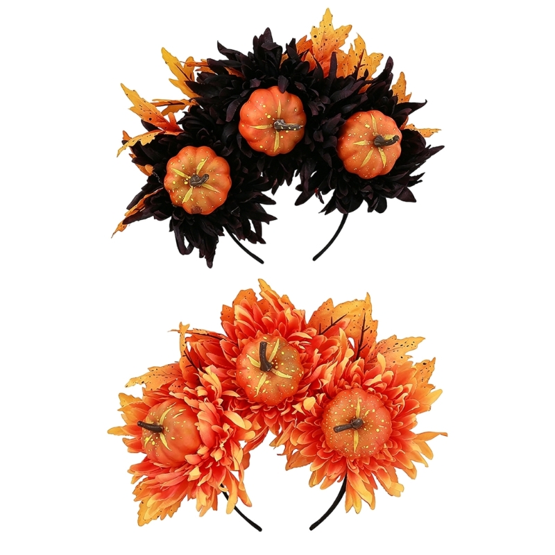 Women Accessories Description - Q39c crânio abóbora outono festival bandana