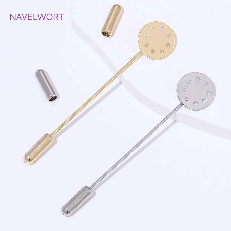 14k banhado a ouro broche long - Brooch Pin Gold avaliação e preço