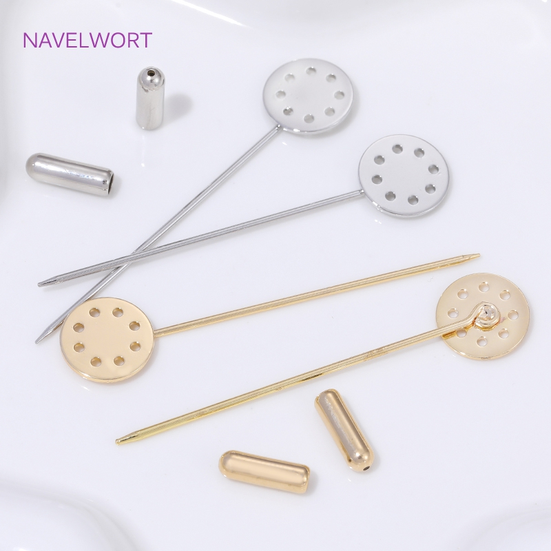14k banhado a ouro broche long - Brooch Pin Gold avaliação e preço
