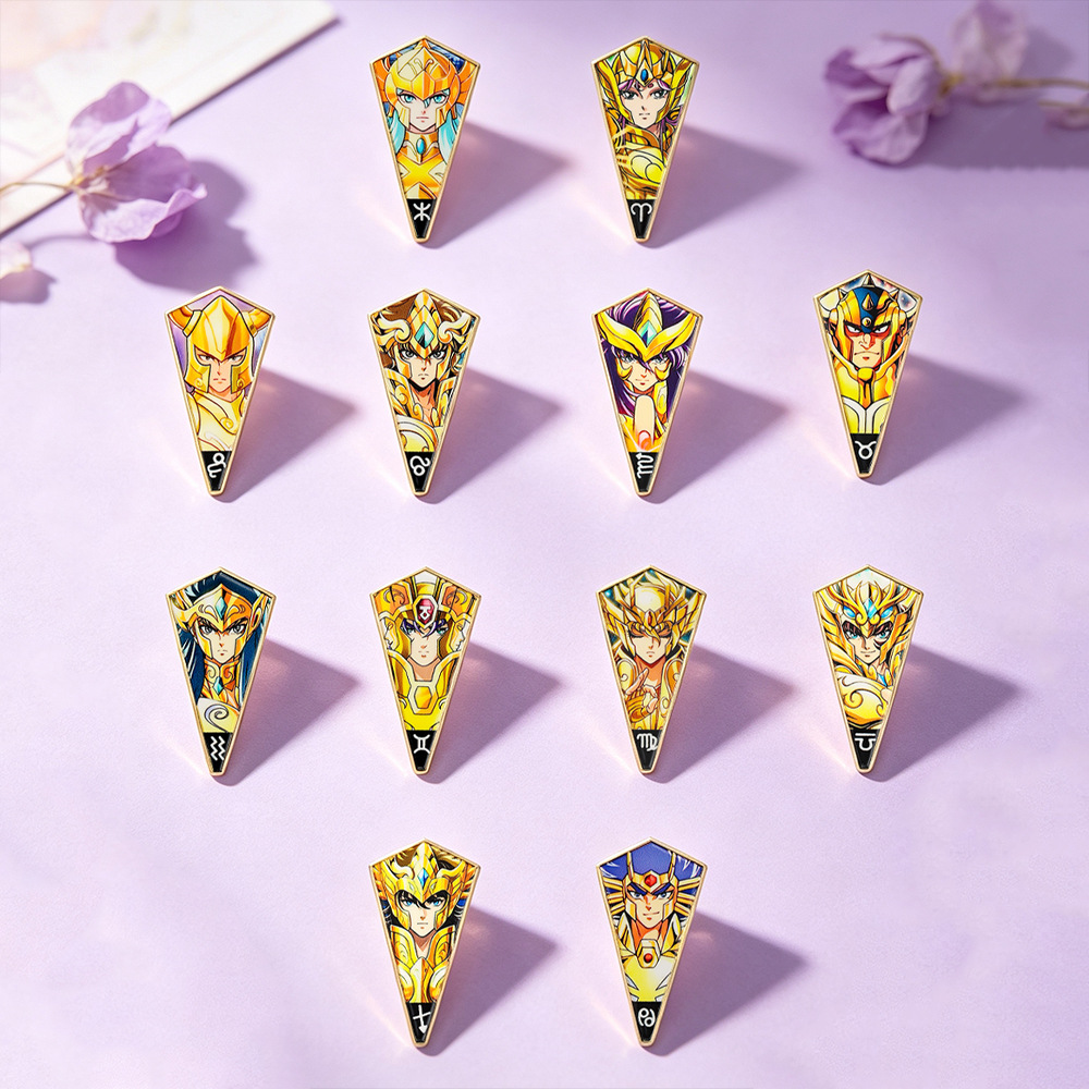 6-12 Peças Pins de Esmalte Ani - Brooch Pin Gold avaliação e preço