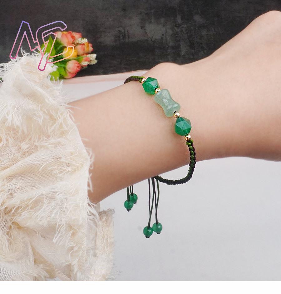 Verde natural jade contas puls - Women'S Accessories And Jewelry avaliação e preço