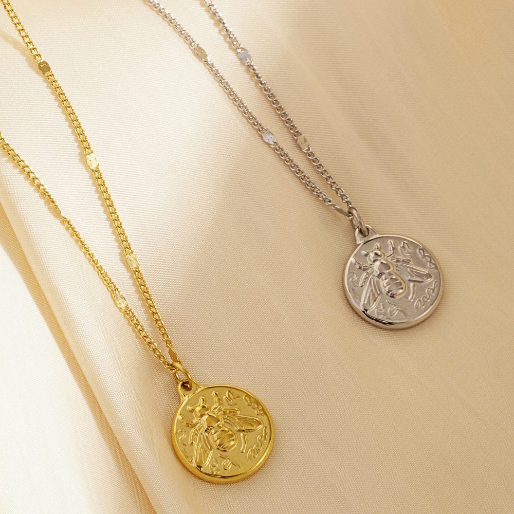 Colar Feminino de Aço Inoxidáv - Coin Necklace Delicate avaliação e preço