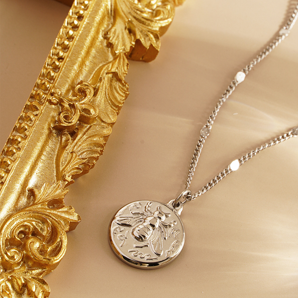 Colar Feminino de Aço Inoxidáv - Coin Necklace Delicate avaliação e preço