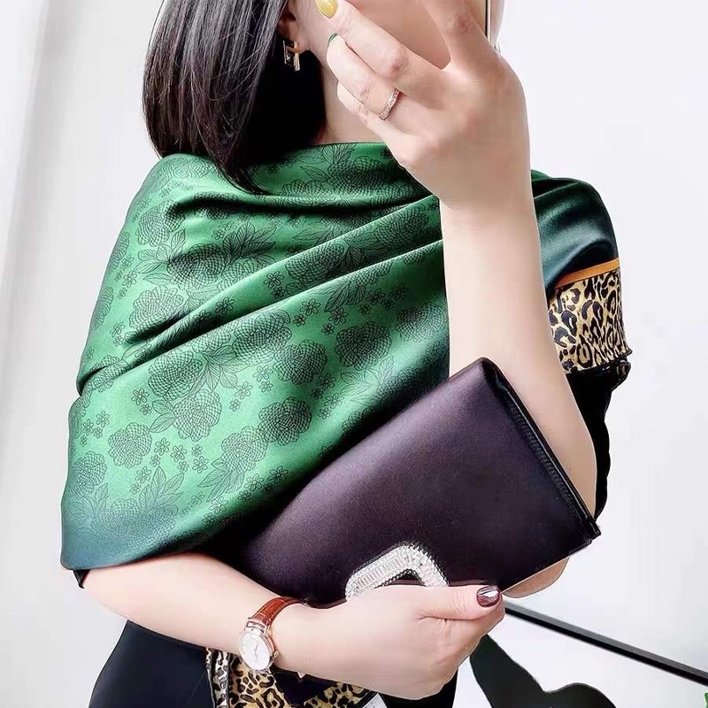 [BYSIFA] Novo lenço de seda ve - Women Accessories Brands avaliação e preço
