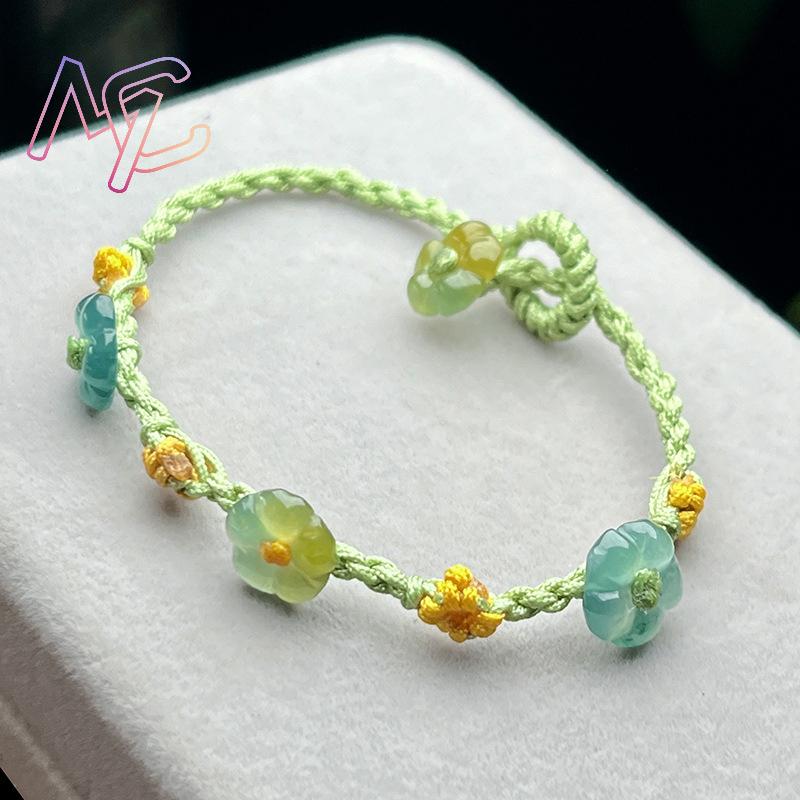 Myanmar jadeite flor pulseira  - Women'S Accessories And Jewelry avaliação e preço