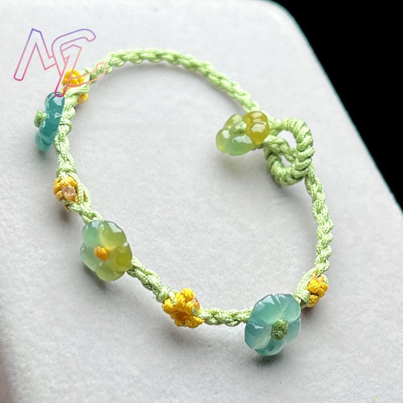 Myanmar jadeite flor pulseira  - Women'S Accessories And Jewelry avaliação e preço