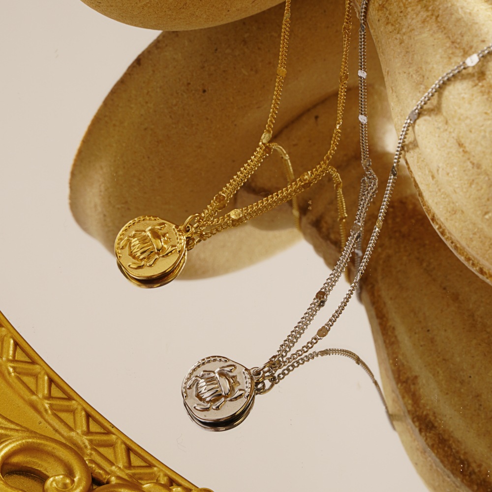 Colar Feminino de Aço Inoxidáv - Coin Necklace Delicate avaliação e preço