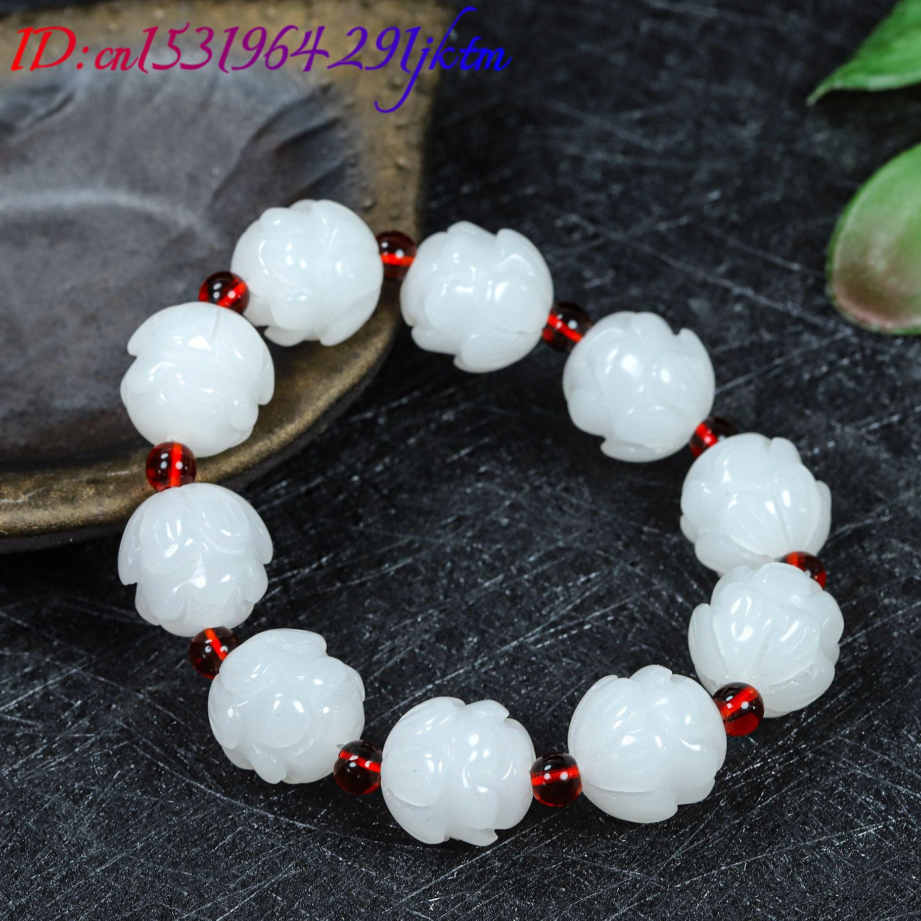 Pulseira de Jade Real Branca c - Women'S Accessories And Jewelry avaliação e preço