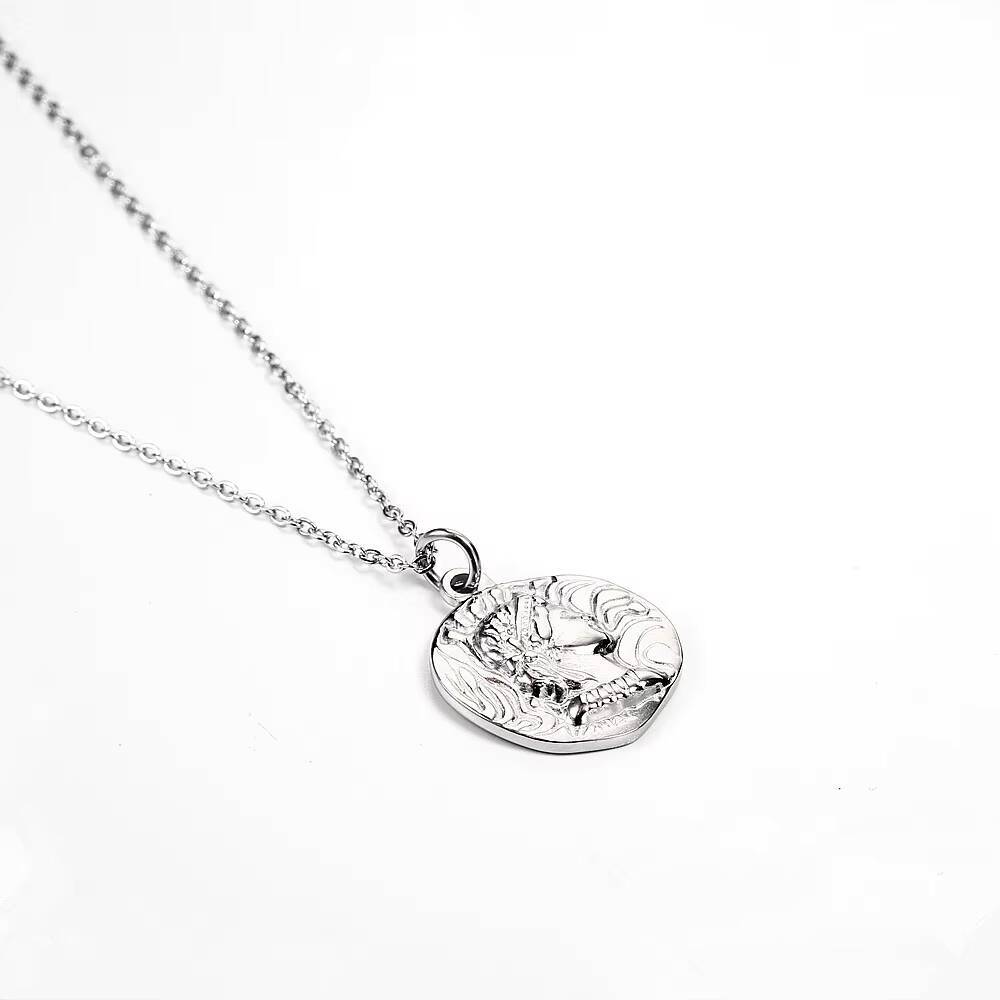 Aço inoxidável banhado a ouro  - Coin Necklace Delicate avaliação e preço