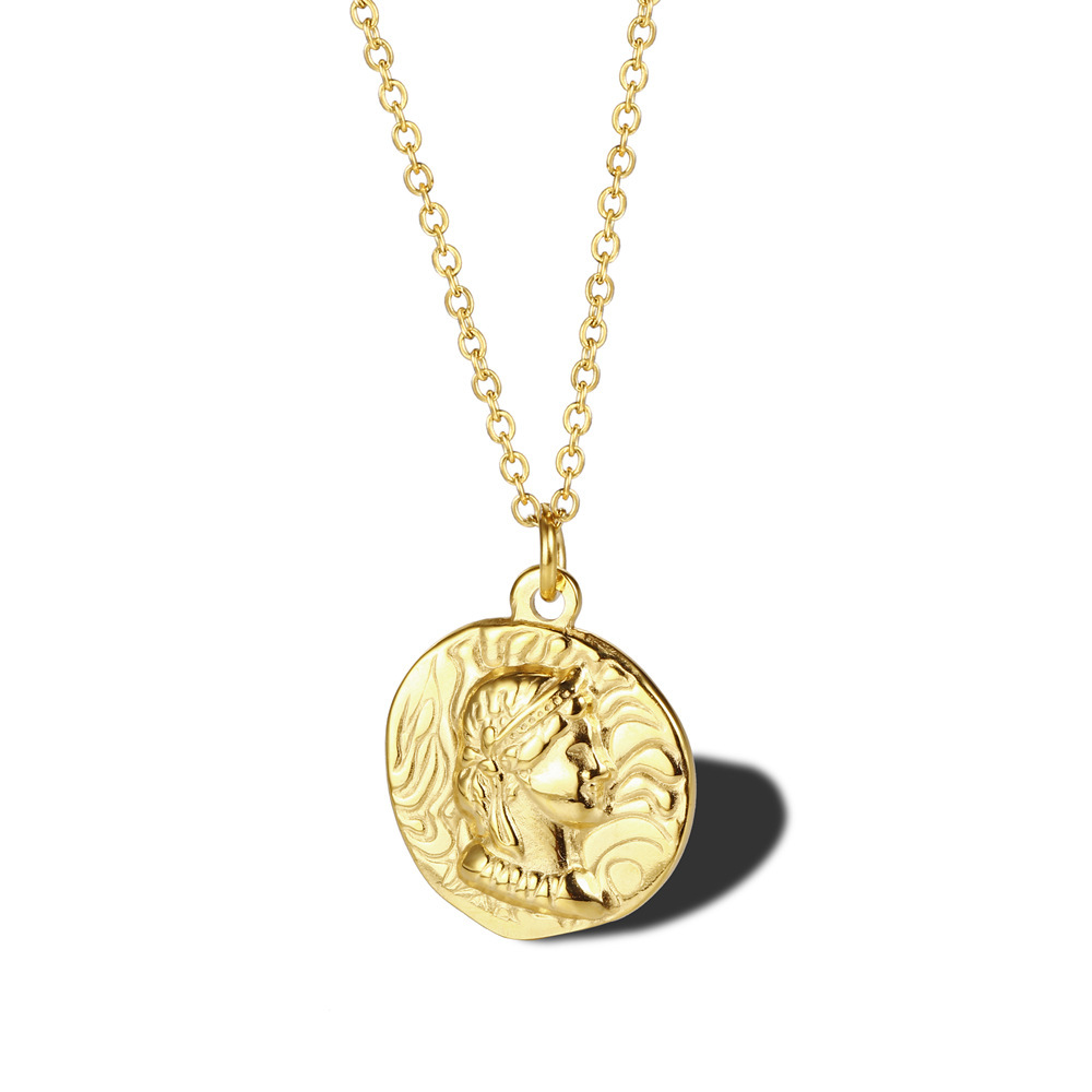 Banhado a ouro rainha elizabet - Coin Necklace Delicate avaliação e preço