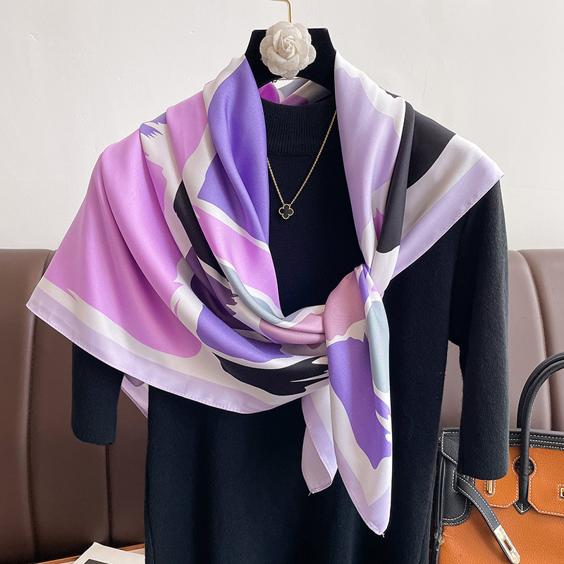 90*90cm marca de luxo lenço qu - Women Accessories Brands avaliação e preço