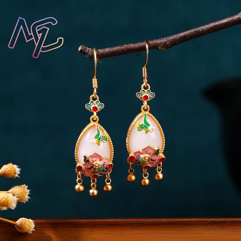 Brincos de Jade Natural em For - Women Accessories Earrings avaliação e preço