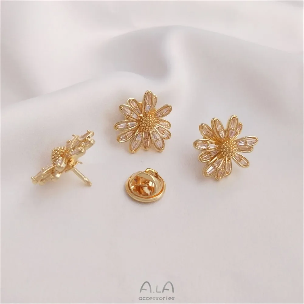 14k banhado a ouro micro incru - Brooch Pin Gold avaliação e preço