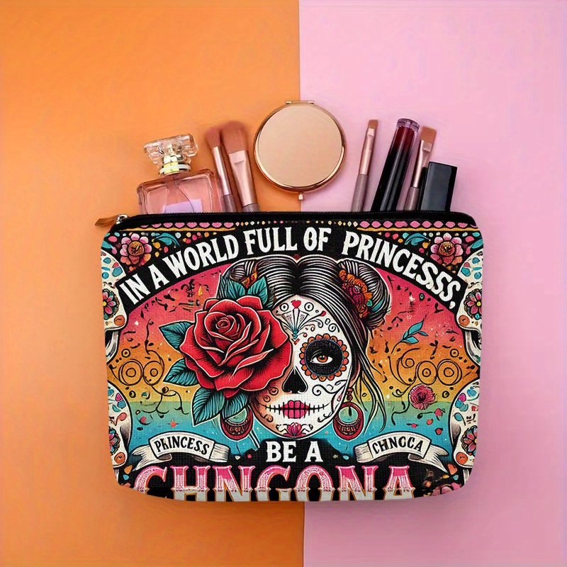 Uma bolsa cosmética de flor e  - Women Accessories Pouch avaliação e preço