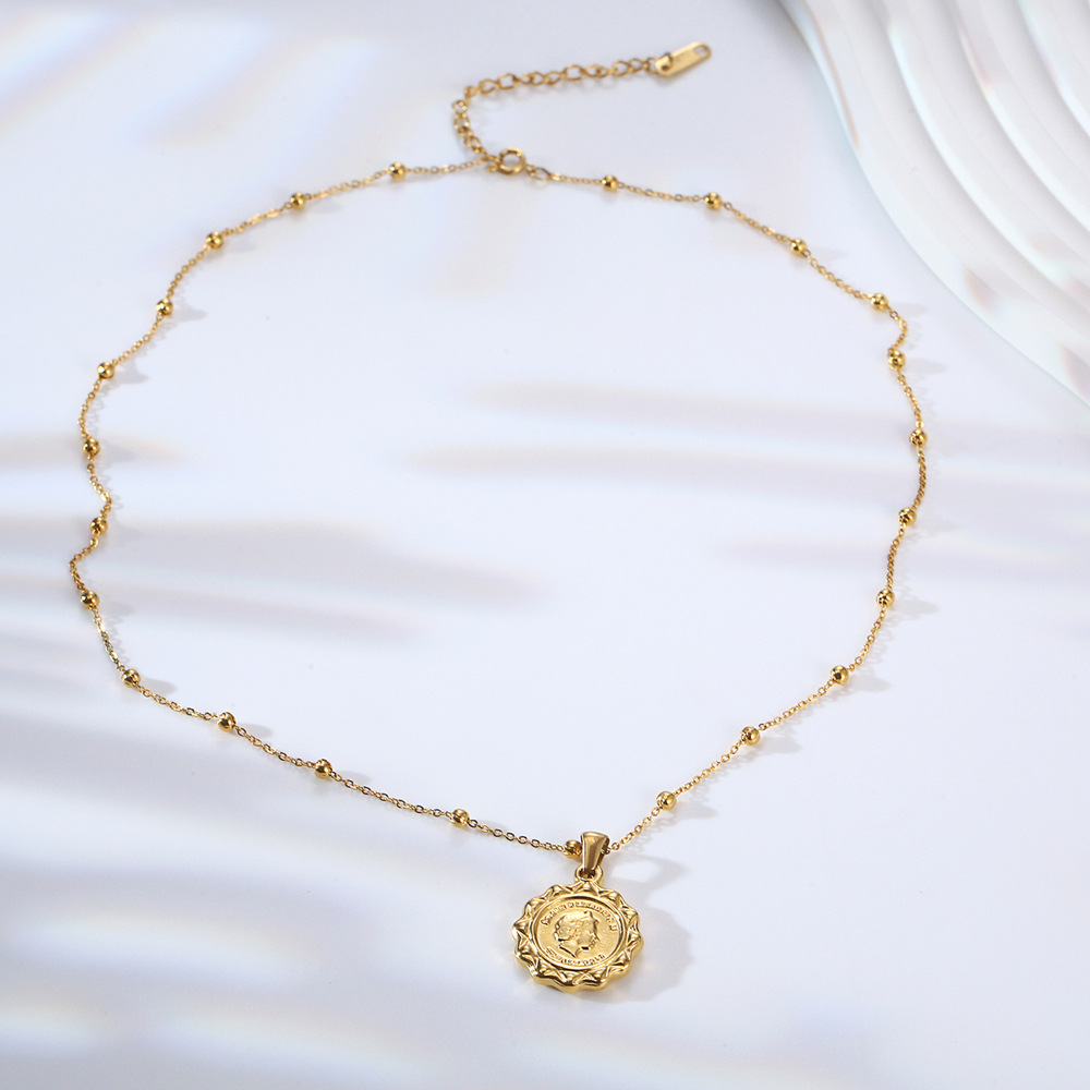 Colar Feminino de Aço Inoxidáv - Coin Necklace Delicate avaliação e preço