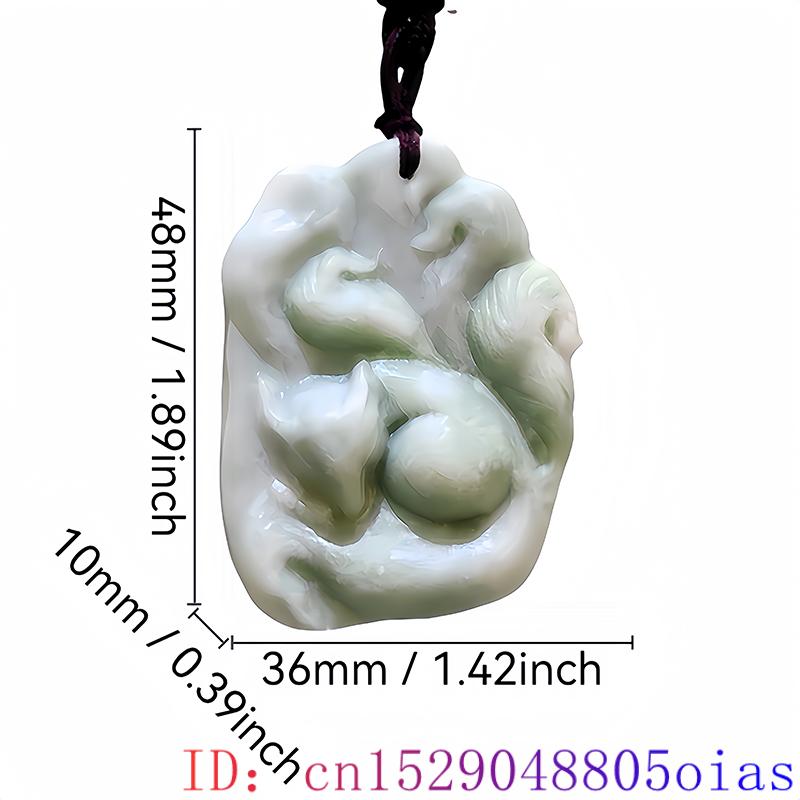 Natural Jade Fox Colar Pingent - Women'S Accessories And Jewelry avaliação e preço