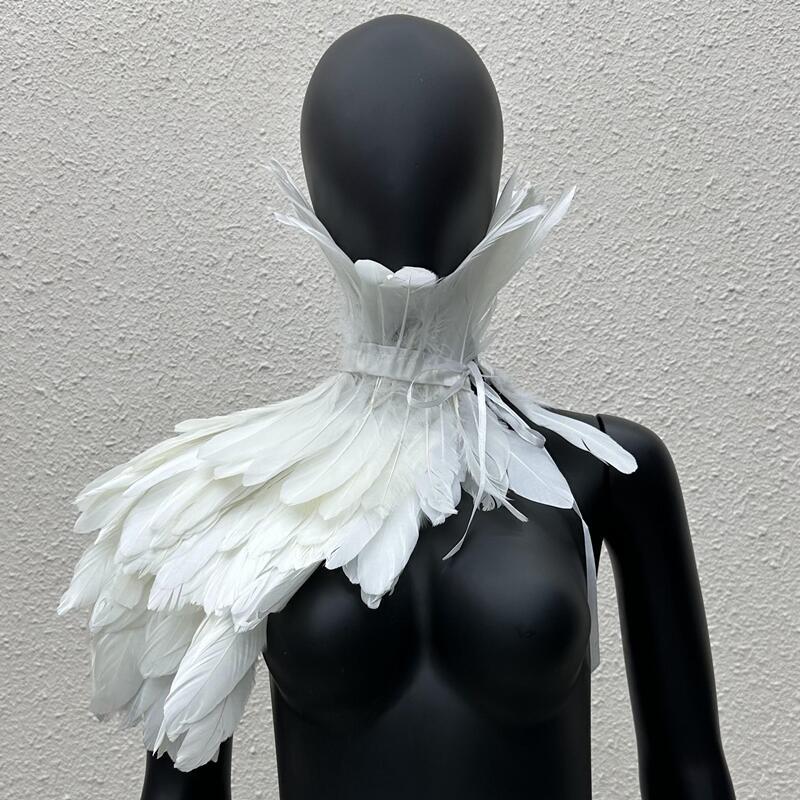 Capa Gótica de Plumas de Um Om - Women'S Accessories Amazon avaliação e preço
